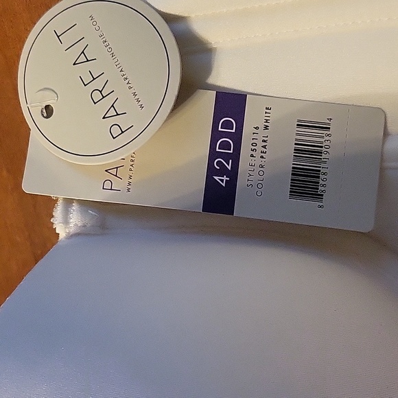 PARFAITElissa Strapless Contour Bustier in pearl white size 42DD NEW - Picture 2 of 3
